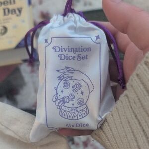 Divination Dice Set with Purple Accents
